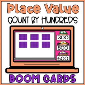Place Value Hundreds Boom Cards - Base Ten Blocks Activity