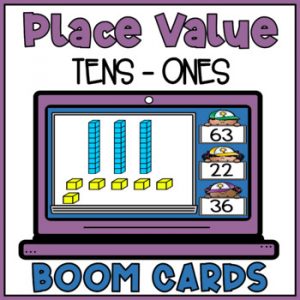 Place Value Tens & Ones Boom Cards - Counting by 10s and 1s - Base 10 Blocks