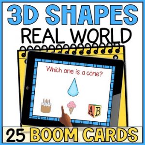 Identifying 3D Shapes in Real Life Objects - Shape Recognition Boom Cards