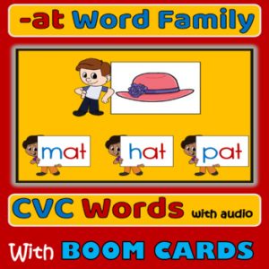at CVC Word Family with Pictures and Audio Digital BOOM CARDS