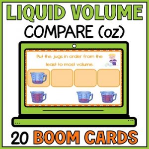 Measuring and Comparing Liquid Volume Boom Cards - Measurement - 3rd Grade