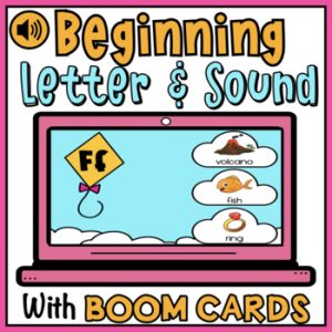 Beginning Letter Sounds Matching Pictures With Audio Digital BOOM Cards