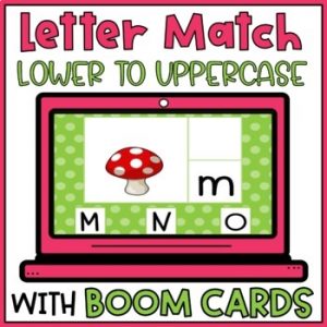Letter Matching Uppercase Lowercase | Alphabet Recognition & Match BOOM CARDS