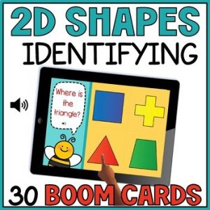 Identifying 2D Shapes Sizes & Orientations Boom Cards - Kindergarten & 1st Grade