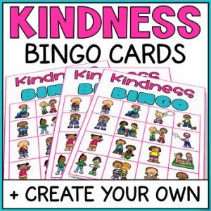World Kindness Day Bingo Game - Social Emotional Learning -Character Education