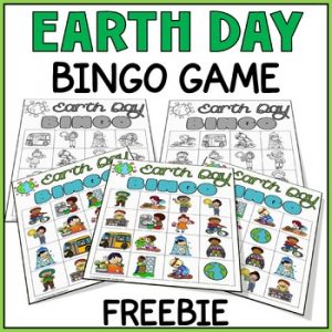 Earth Day Bingo Game - Ways to Protect Planet Earth - Spring - April Activity