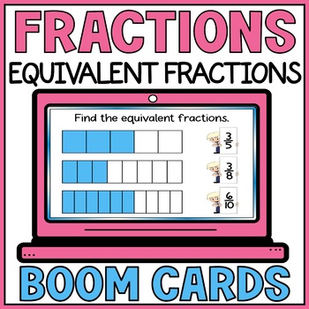 Equivalent Fractions with Fraction Bars - Equivalence Fraction Visual Models