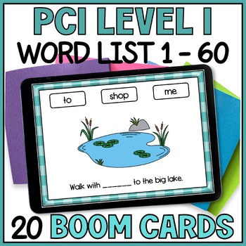 PCI Level 1 Sight Words 1 to 60 - Supplemental Reading Sentences Boom Cards 2