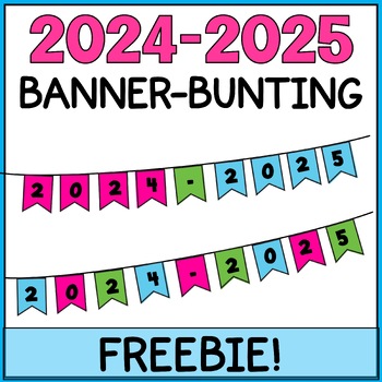 Back To School Bulletin Board Bunting Banner Pennants 2024-2025 Classroom Decor